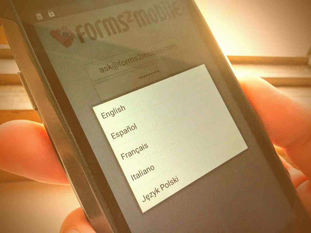 forms2 app is now available in multiple languages
