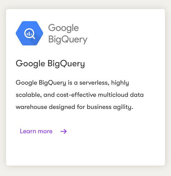 google bigquery data connector forms2