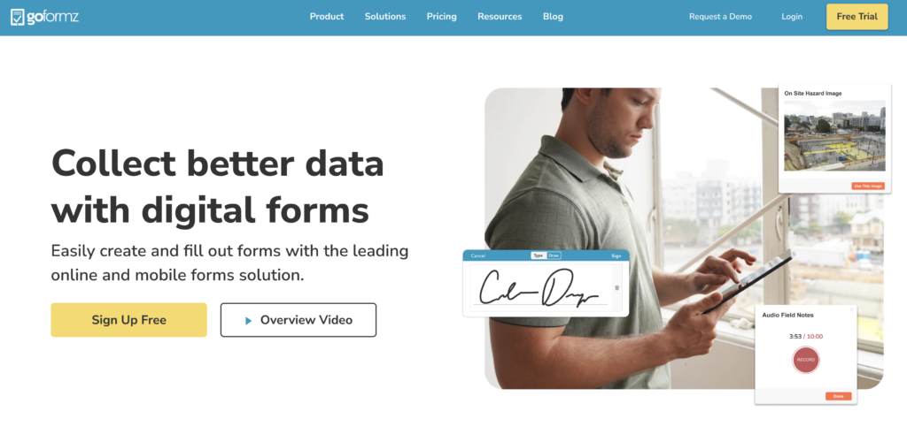 GoFormz - digital forms alternative